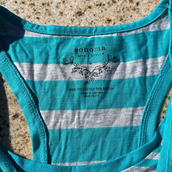 Sonoma, Size Large, Racerback Tank Top - Picture 4 of 6